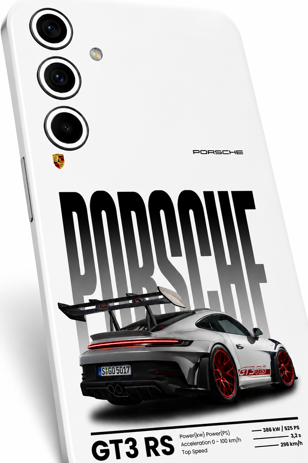 Porsche Transparent Mobile Skin