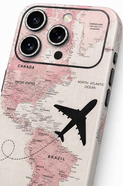 World Map Limited Edition Transparent Mobile Skin